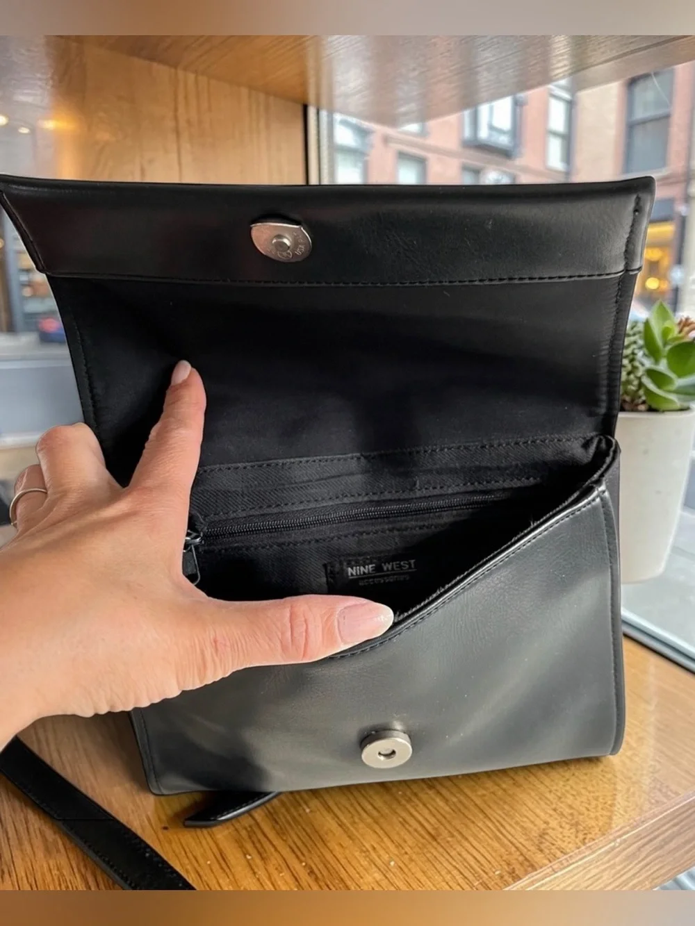 Nine West Black Messenger Crossbody
